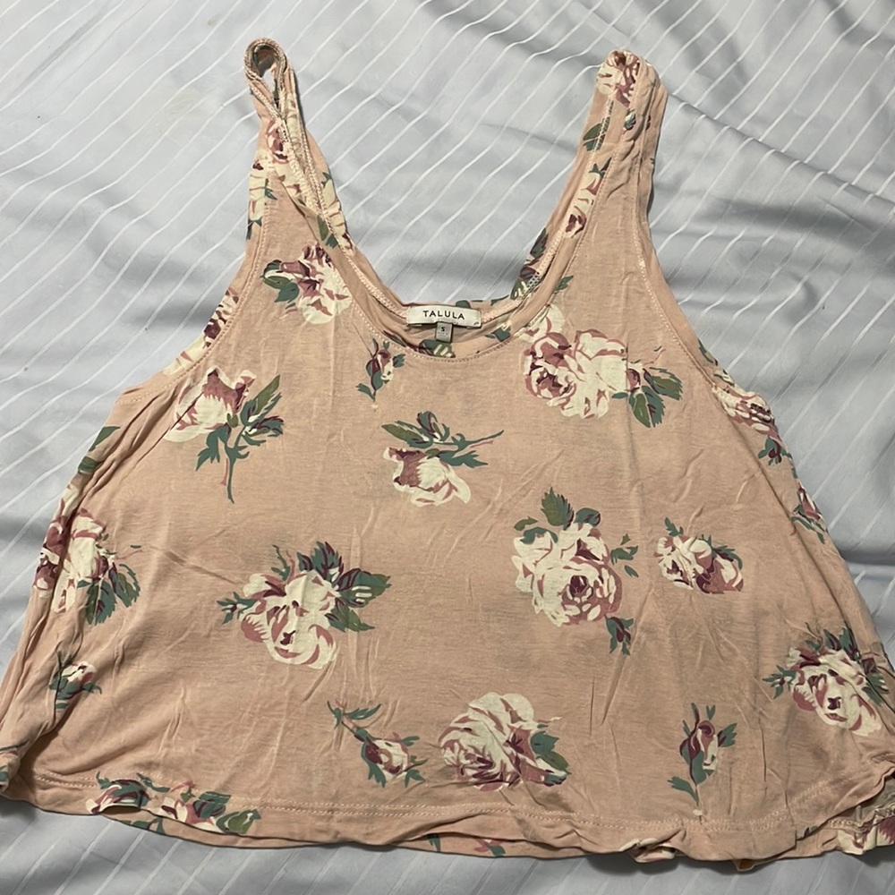 Talula Cropped Floral Tank